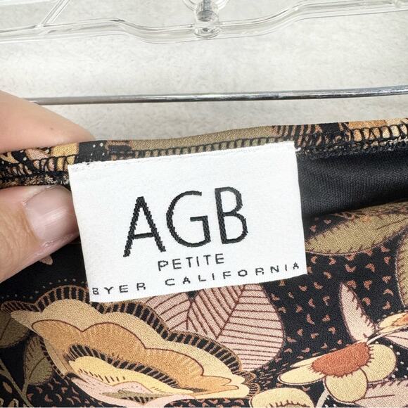 Vintage Y2K 90's Whimsigoth Dark Fairy Floral Pull On Midi/Maxi Skirt By AGB - M - Picture 10 of 13